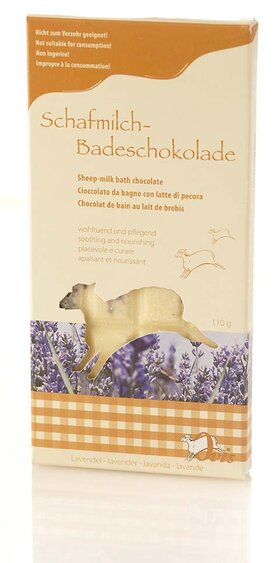 Ovis Badeschokolade Lavendel 16 x 7,5 cm 110 g