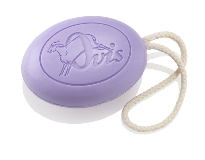 Ovis-Seife Oval Kordel Lavendel 10x7 x4,5cm 200 g