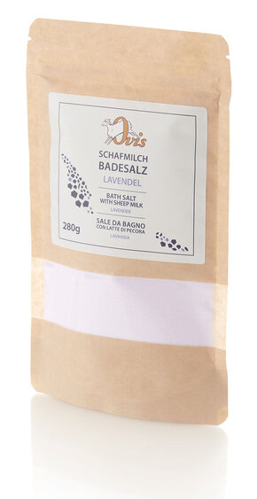 Schafmilch-Badesalz Lavendel im Glas 280 g