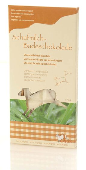 Ovis Badeschokolade Lemongrass 16 x 7,5 cm 110 g