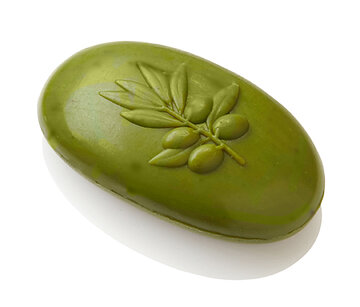 Ovis-Seife oval Olive-grün 10 x 5,5 cm 110 g