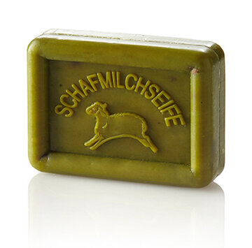 Ovis-Seife Eckig-Schaf Olive-grün 8,5 x 6 cm 100 g
